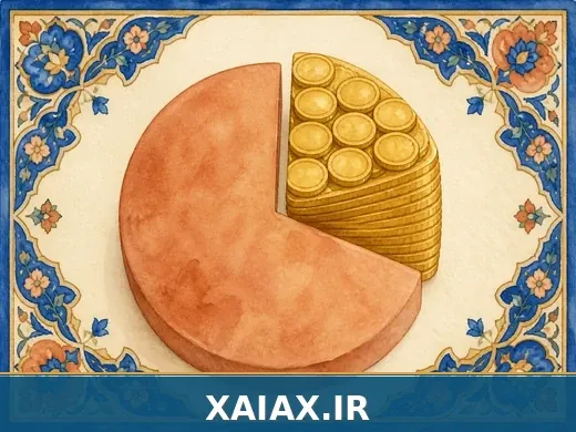سهم طلا در ترکیب دارایی — تصویر داخل متن زایاکس